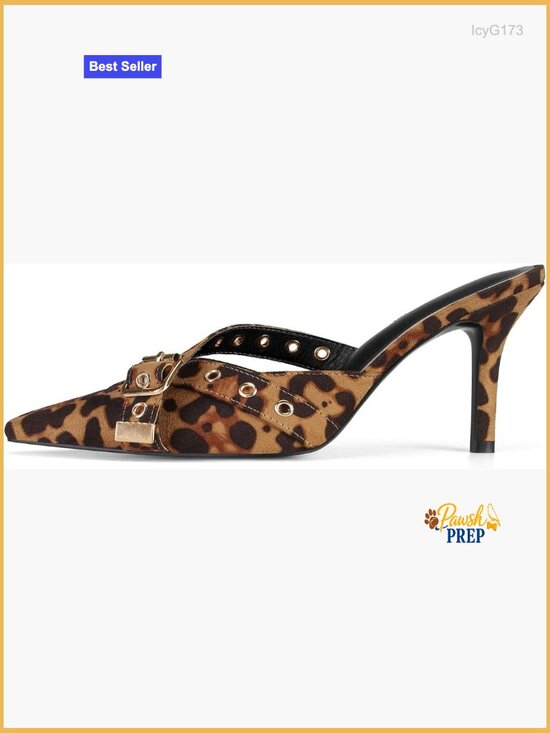 Shoes - Kitten Heels Pointed Toe Studded Bow Mules Slip On Stiletto Pumps